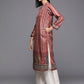Ahalyaa Women's Traditional wear Kurta - Maroon | Swadesiicart