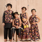 Lil Drama Jaipur Print Stylish Top with Pant Co-ordinate Set for Girls - Black - Swadesiicart