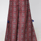 Lil Drama Ethnic Twist Girls Red Print Flared Palazzo With Top And Jacket Co-Ordinate Set - Swadesiicart