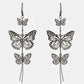 VOJ Women Rhodium-Plated Butterfly style Stainless Steel Drops & Danglers Earrings - Swadesiicart