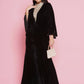 Women Republic Black Velvet Embellished Gown | Swadesiicart