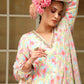 Pomcha Jaipur Pink Saadgi Gulistan Anarkali Set | Swadesiicart