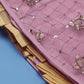 House of Panchhi Pink Net Sequinse Embroidered Lehenga & Blouse with Dupatta | Swadesiicart