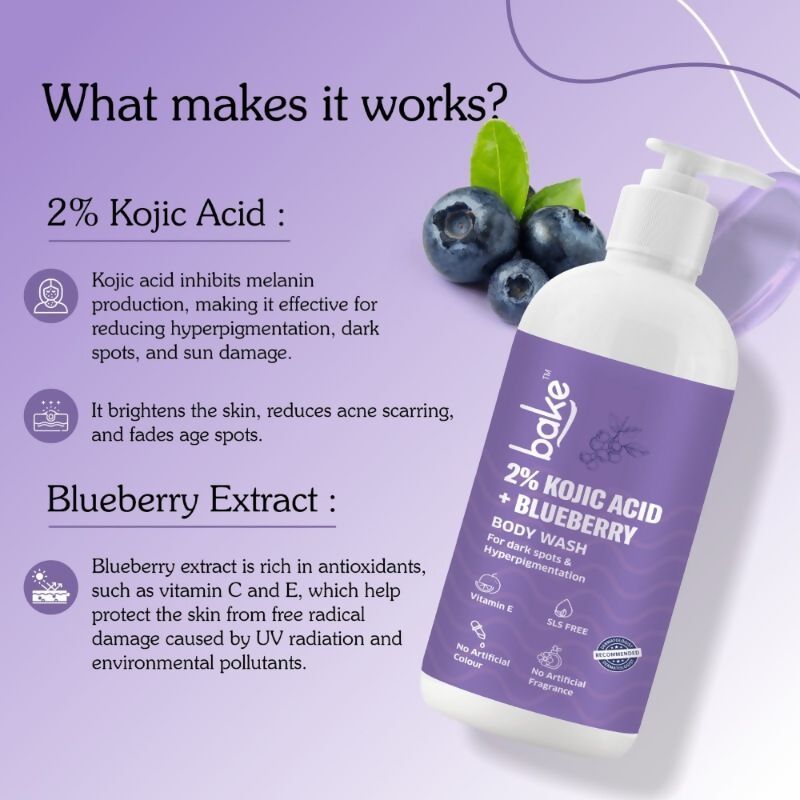 Bake 2% Kojic Acid Body Wash | Swadesiicart