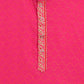 Ahalyaa Pink Crepe Orange Khari Print Kids Kurta Churidar Set For Boys | Swadesiicart