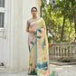 Vishnu Weaves Women's Mahendi Cotton Silk Saree with Blouse - Swadesiicart