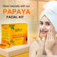 Globus Naturals Papaya Facial Kit For Blemish Free Skin & Anti-Pigmentation, 6 Steps | Swadesiicart