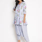 Ahalyaa Crepe Printed Top With Harem Pant | Swadesiicart