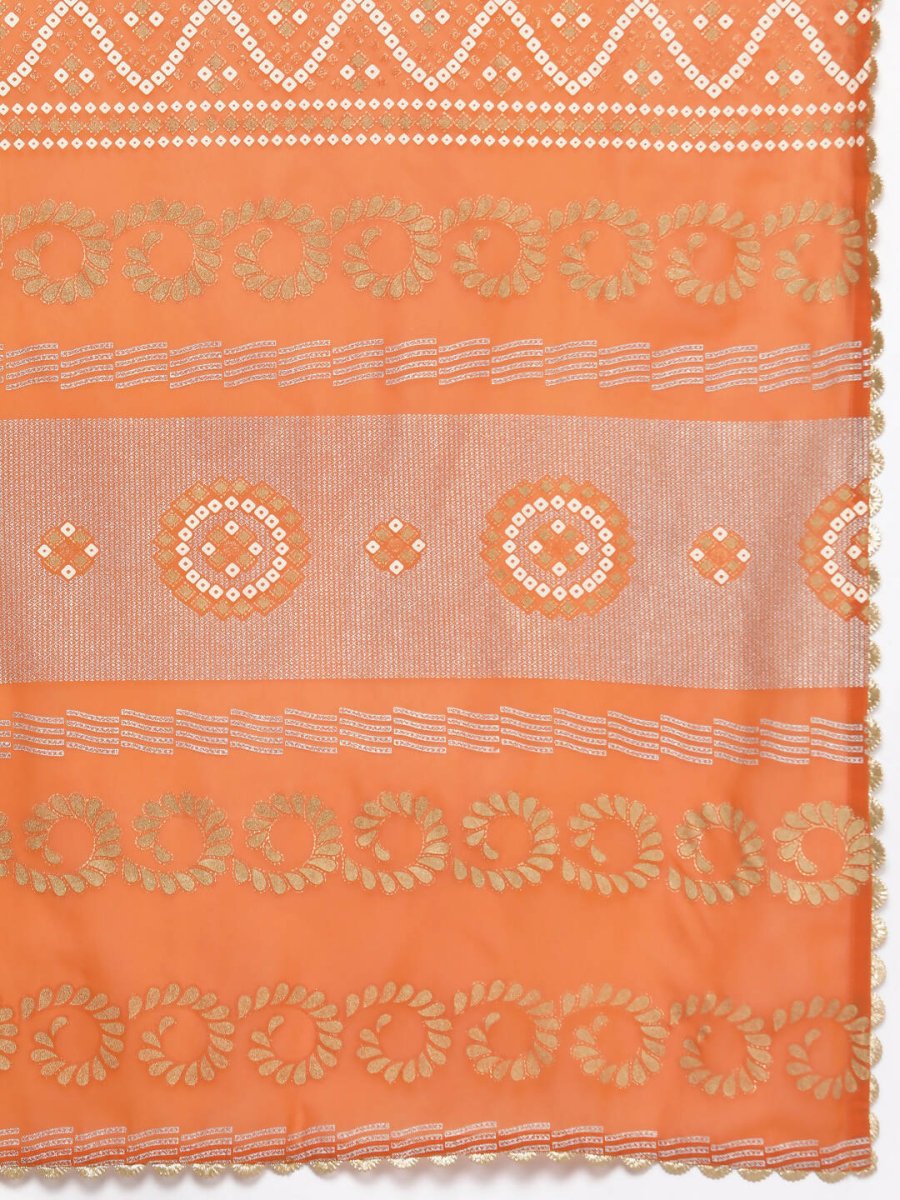 Ahalyaa women's wear Traditional wear lehenga choli - Orange | Swadesiicart