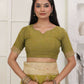 Shree Shyam Fashion Linen Cotton Mhendi Green Saree