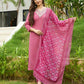 The52 Gajri Women's Beautiful Embroidered Rayon Fabric with Straight Kurta, Pant and Dupatta Set - Swadesiicart