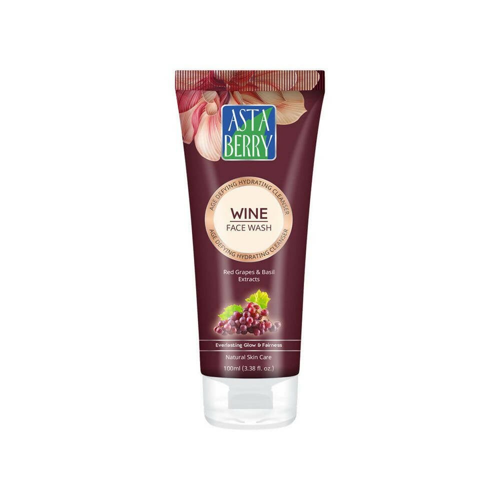 Astaberry Wine Face Wash for Age Defying Hydrating Cleanser - Swadesiicart