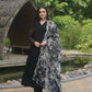 Jyoti Fashion Women's Black Faux Blooming Butti Work Kurta with Trouser & Dupatta | Swadesiicart