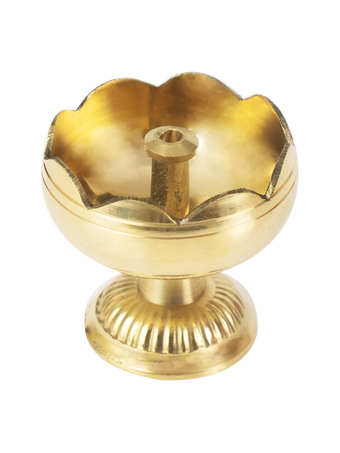 Spillbox Gold-Toned Brass Big Diya Pooja Essential | Swadesiicart