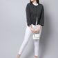 Even Apparels Black Polywool Open Front Statement Women's Jacket | Swadesiicart