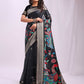 Shree Shyam Fashion Linen Cotton Black Saree