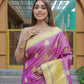 Vamsee Madhavi Purple Soft Silk Saree - Swadesiicart