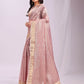 Shree Shyam Fashion Organza Pink Saree