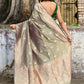 Joban Fashion Pea Green Pure Katan Pure Handloom Banarasi Silk Saree | Swadesiicart