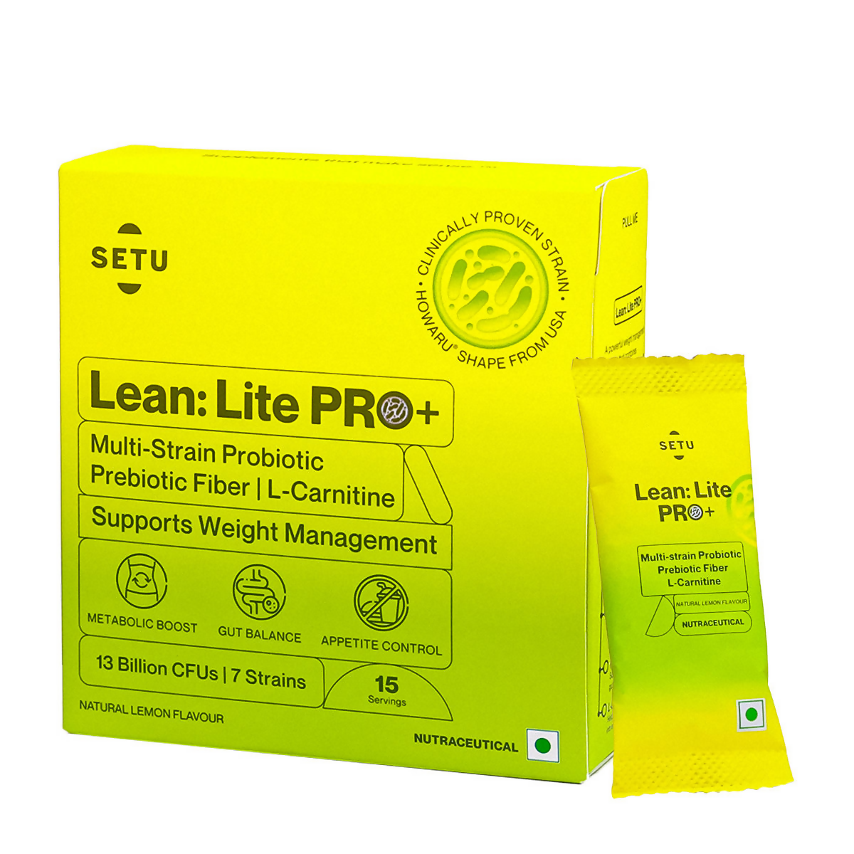 Setu Lean Lite Pro+ Weight Management Gut Health Powder | Swadesiicart