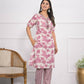 Festive Wear Ethnic Pink chanderi Stitched Suit With Dupatta - Anbazaar - Swadesiicart