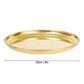 Spillbox Gold-Toned Brass Plain Thali Pooja Essential | Swadesiicart