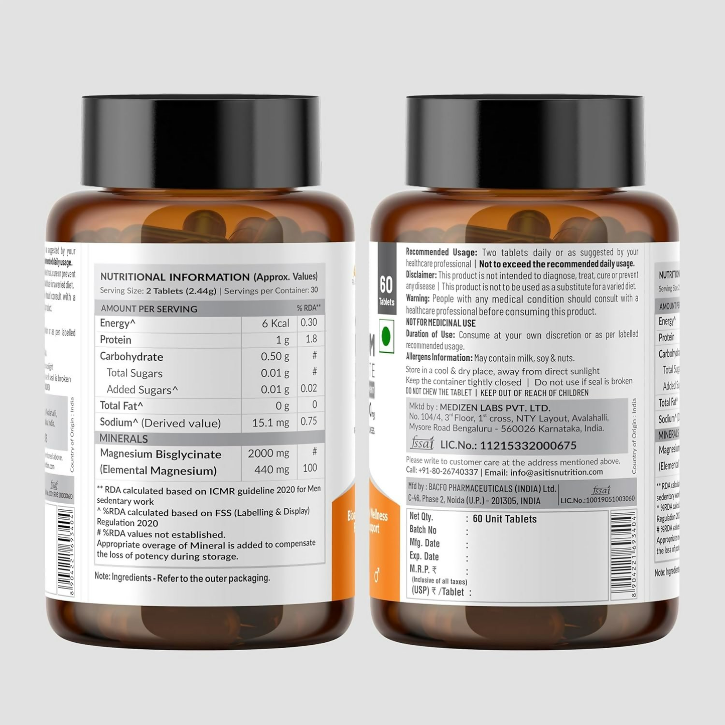 As-It-Is Atom Magnesium Bisglycinate Chelated Veg Tablets | Swadesiicart