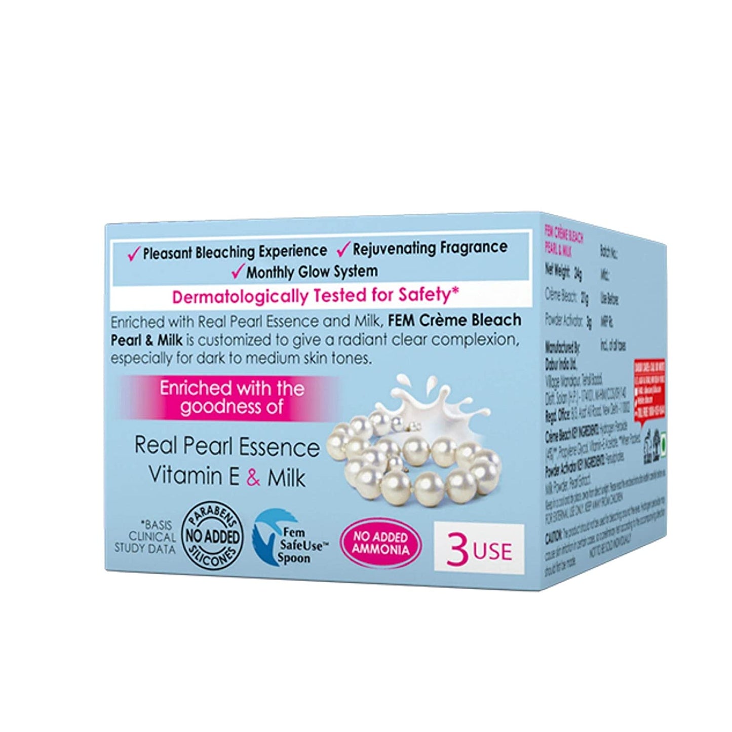 Fem Fairness Naturals Pearl Cream Bleach - Swadesiicart