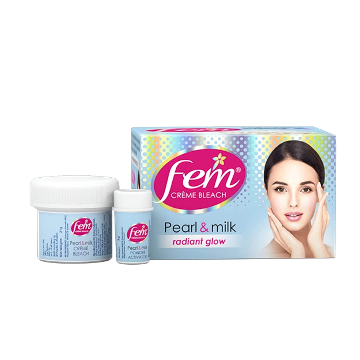 Fem Fairness Naturals Pearl Cream Bleach - Swadesiicart