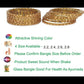 Afast Bridal Wedding & Party Fashionable Colorful Glass Bangle/Kada Set, Pack Of 12 - Yellow - Swadesiicart