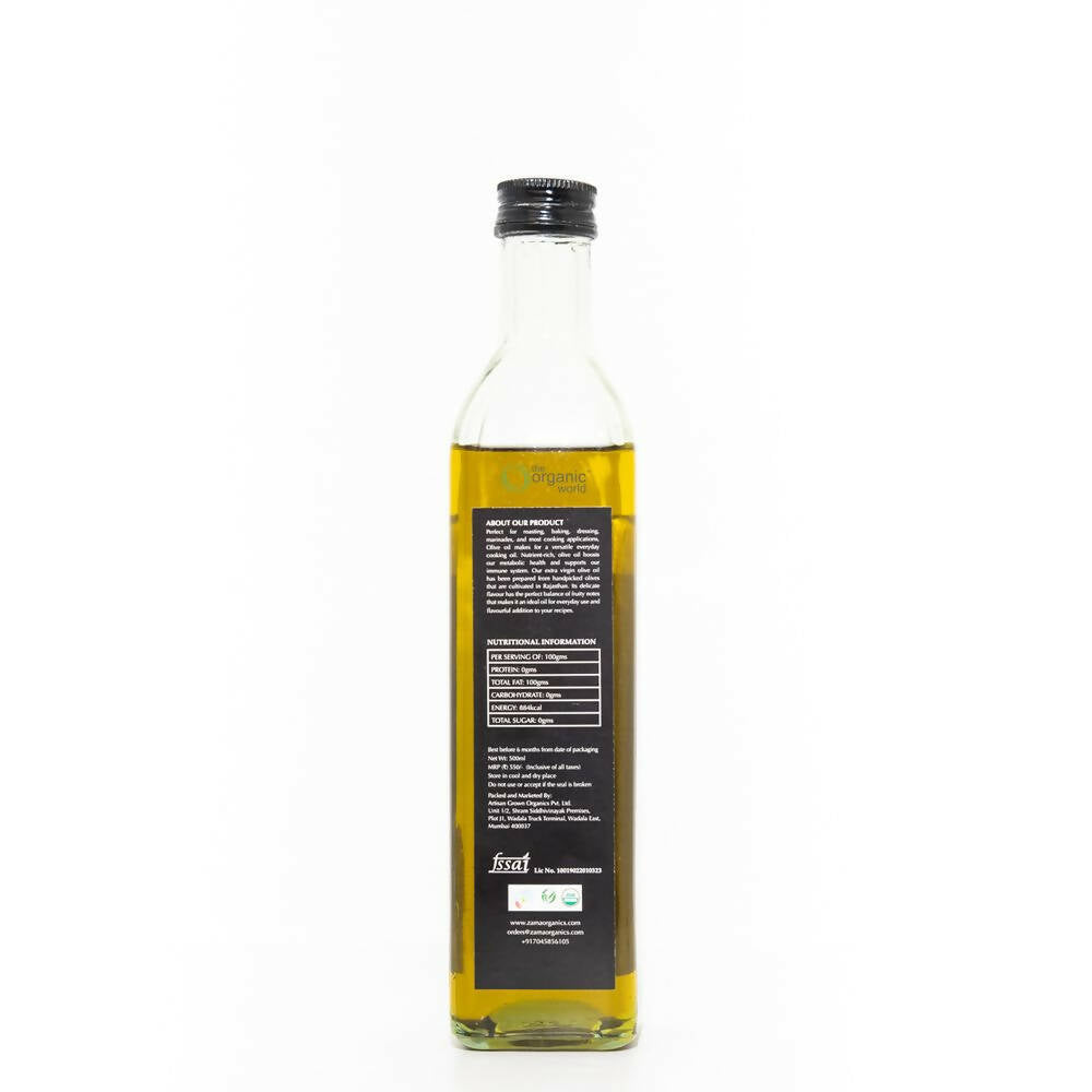 Zama Organics Virgin Olive Oil - Swadesiicart