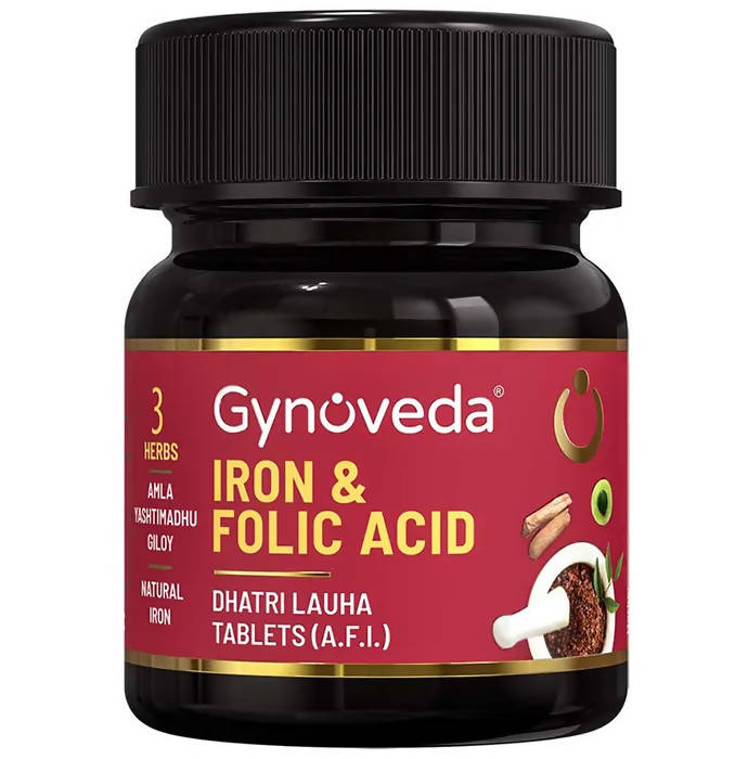 Gynoveda Iron & Folic Acid Tablets | Swadesiicart