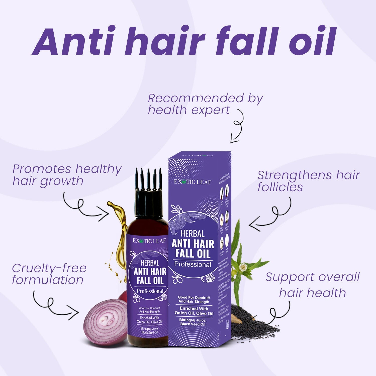 Exotic Leaf Anti Hair Fall Oil - Swadesiicart