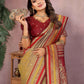 Aastha Fashion Khaki Kalamkari Silk Weaving Saree