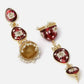 Alloy Base Metal Gold-Toned Kundan Oval Jhumkas Earrings for Women & Girls By House of Ree - Swadesiicart