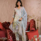 Ethnic Festive Wear Organza Pista Stitched Suit With Dupatta - Tanisha | Swadesiicart