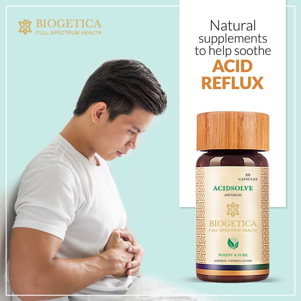 Biogetica Acidsolve (GERD, Ulcer Care) - Swadesiicart