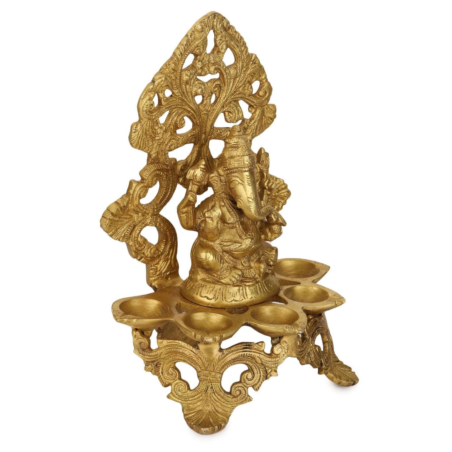 Devlok Panchdeep Ganpati Idol - Swadesiicart