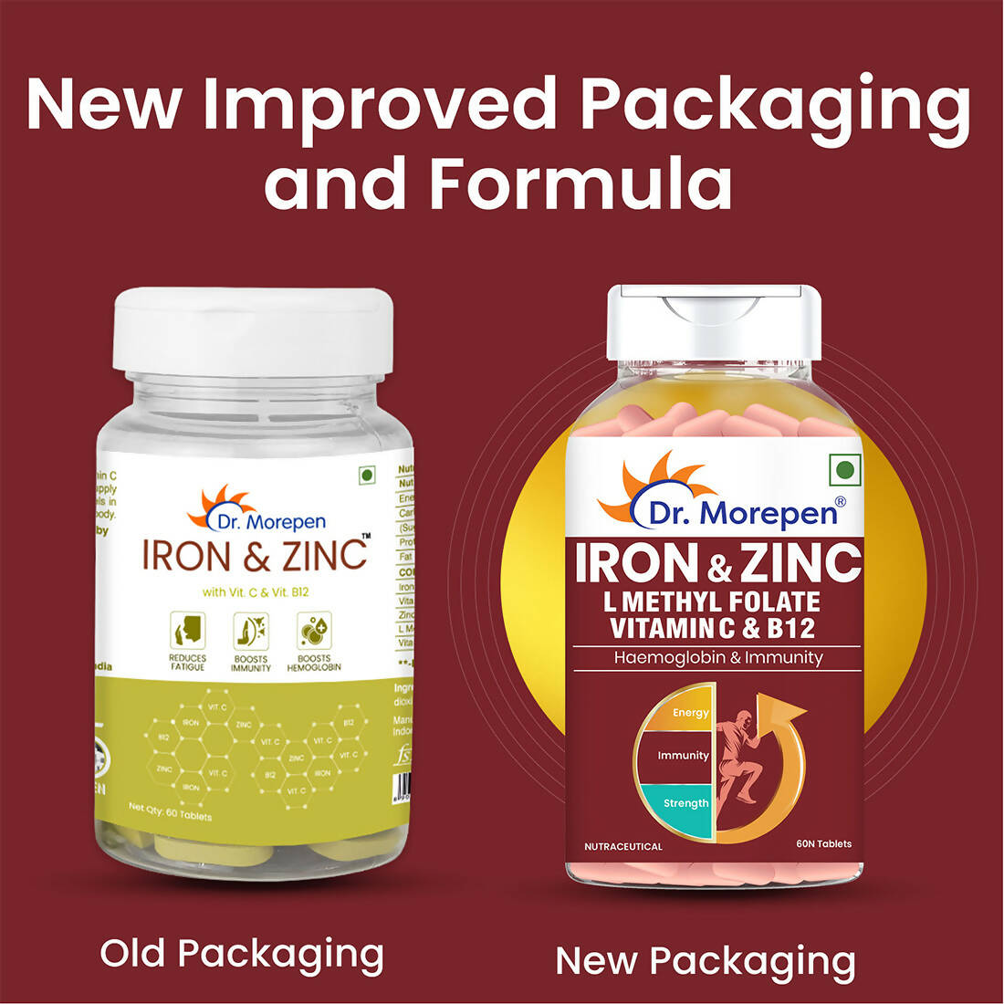 Dr. Morepen Iron & Zinc Tablets - Swadesiicart