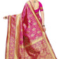 Vamika Banarasi Jaquard Pink Weaving Saree | Swadesiicart