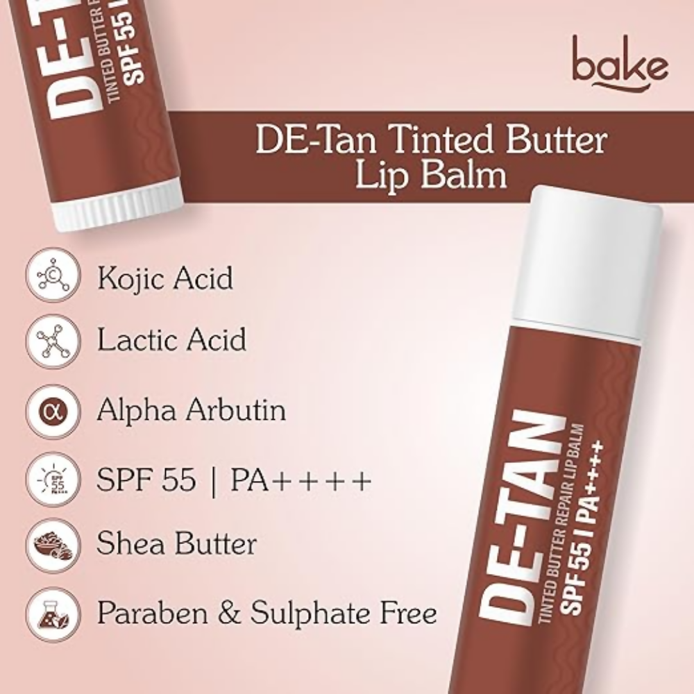 Bake De-Tan Tinted Butter Lip Balm SPF 55PA++++ | Swadesiicart