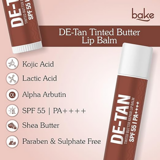 Bake De-Tan Tinted Butter Lip Balm SPF 55PA++++ | Swadesiicart