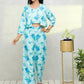 Myshka Women Blue Printed Pastels Co-Ords - Swadesiicart