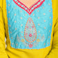 Festive Wear Ethnic Yellow Viscose Stitched Suit With Dupatta - Tanisha | Swadesiicart