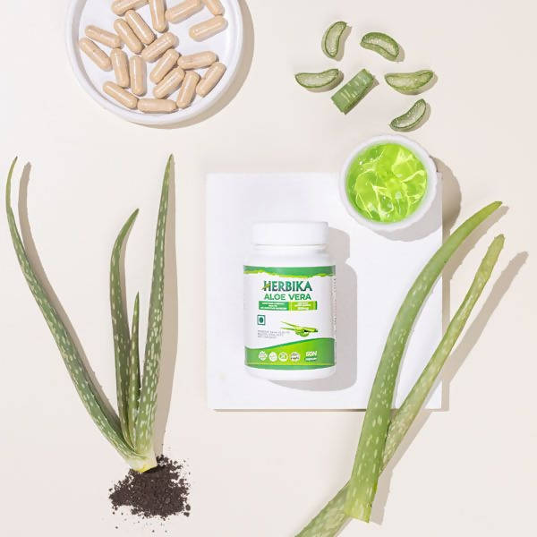 Herbika Aloe Vera Capsules | Swadesiicart