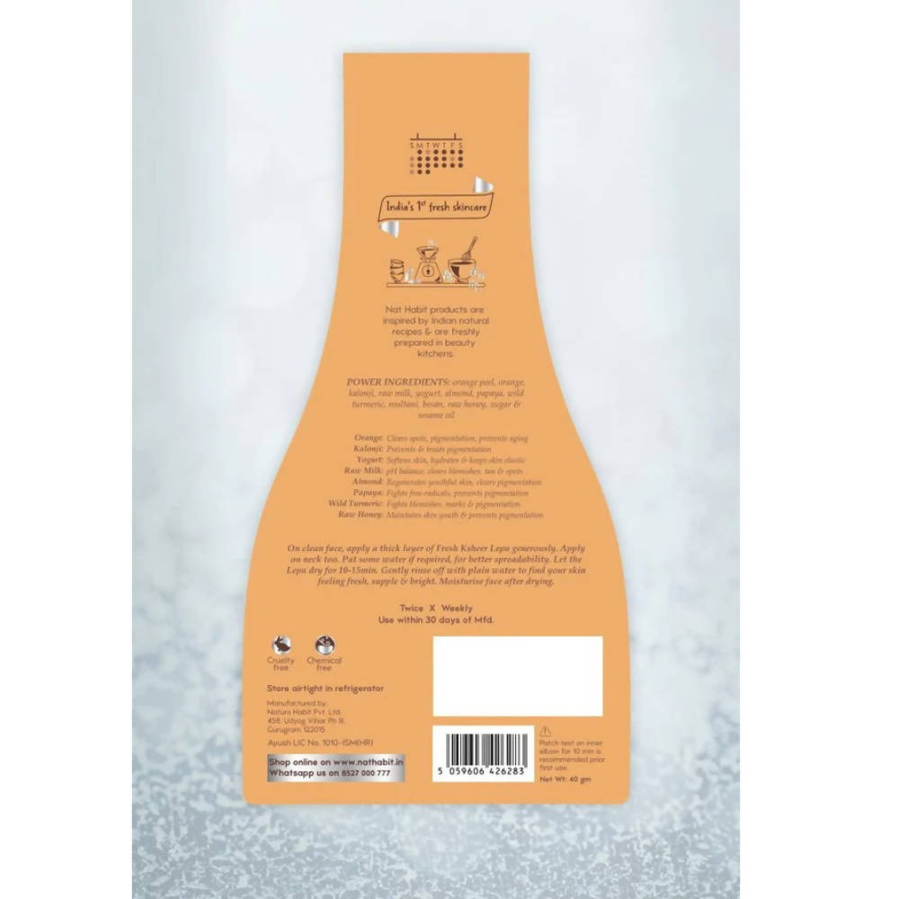 Nat Habit Fresh Ksheer Lepa (Face Pack) - Swadesiicart