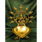 Spillbox Gold-Toned Brass Gajalakshmi Diya Pooja Essential | Swadesiicart