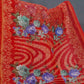 Shades Of Red Floral Design Semi Chanderi Saree By Gayathri Reddy Designer Studio | Swadesiicart