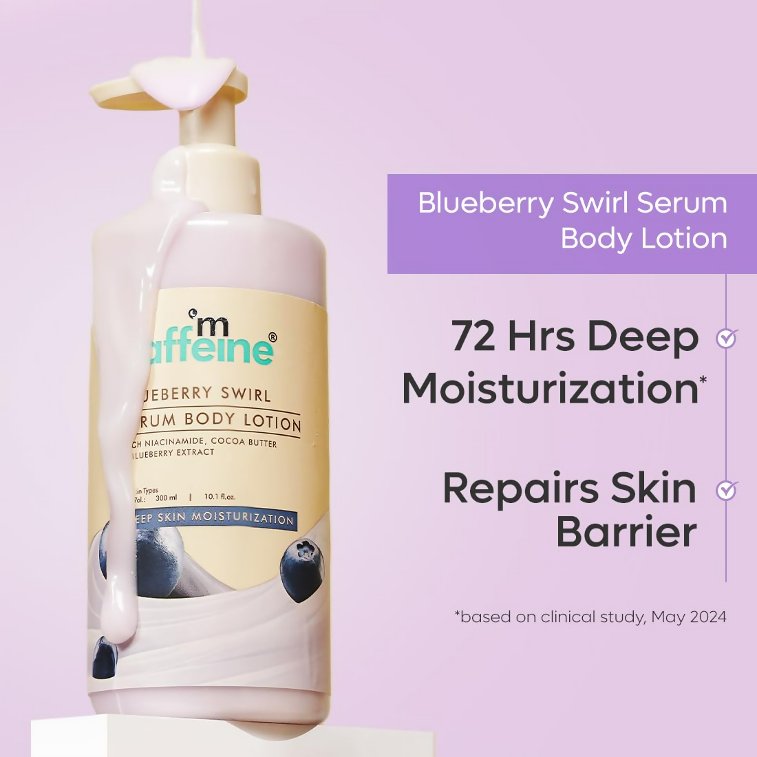 mCaffeine Blueberry Escape Bath & Body Gift Kit Set - Swadesiicart