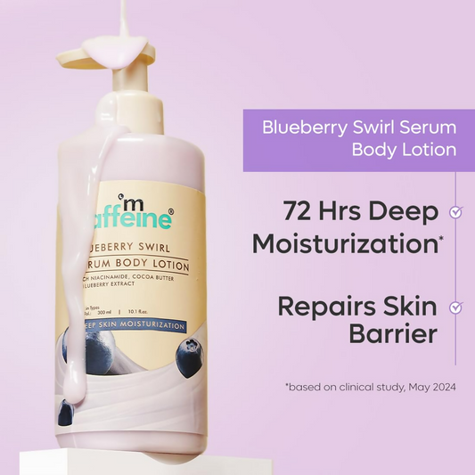 mCaffeine Blueberry Escape Bath & Body Gift Kit Set - Swadesiicart